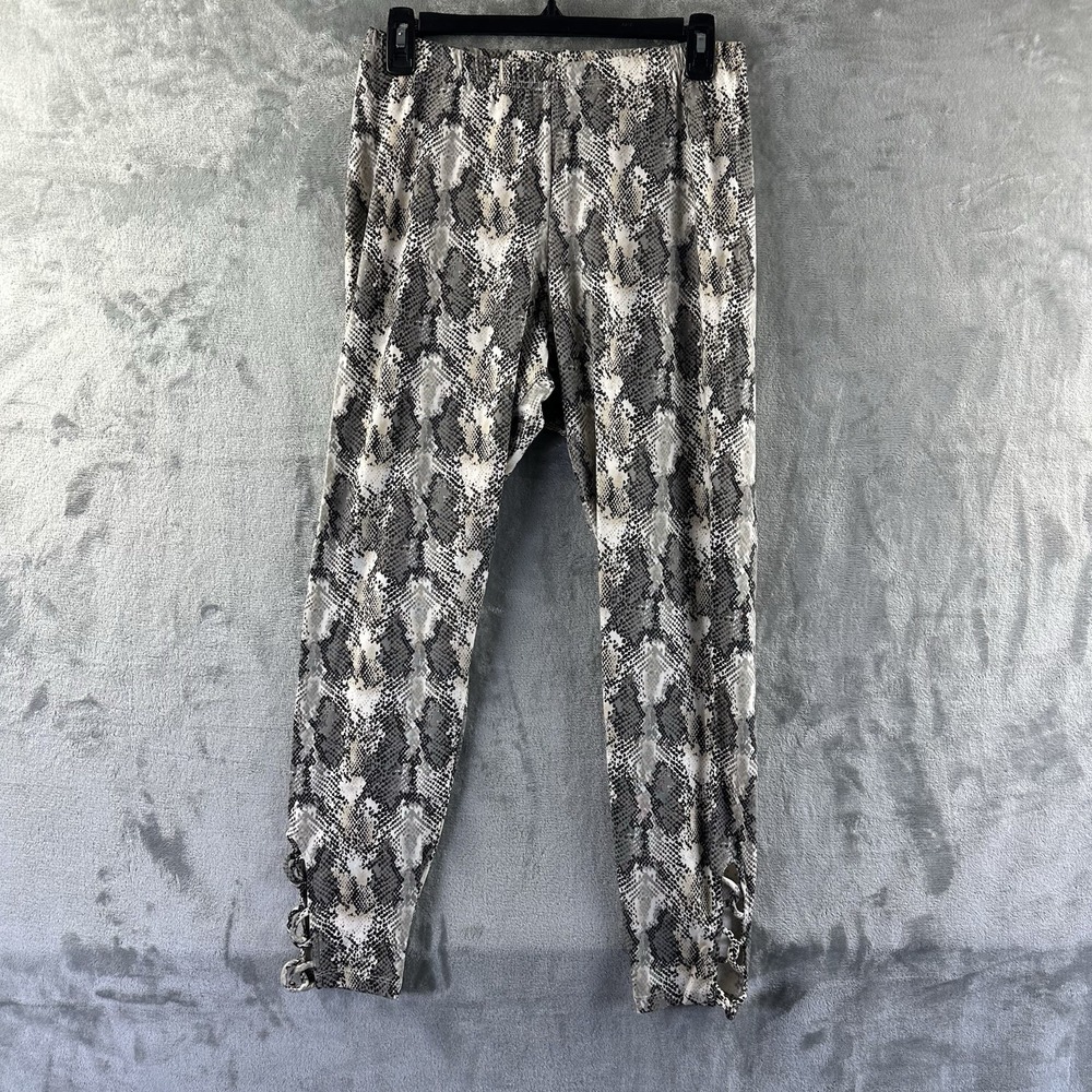 Old Navy Leggings Woman's L Cotton Blend Snake Print High-Rise.
